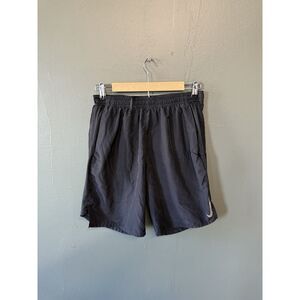 Nike Mens Black Lined Athletic Shorts Size Medium Dri-Fit Running